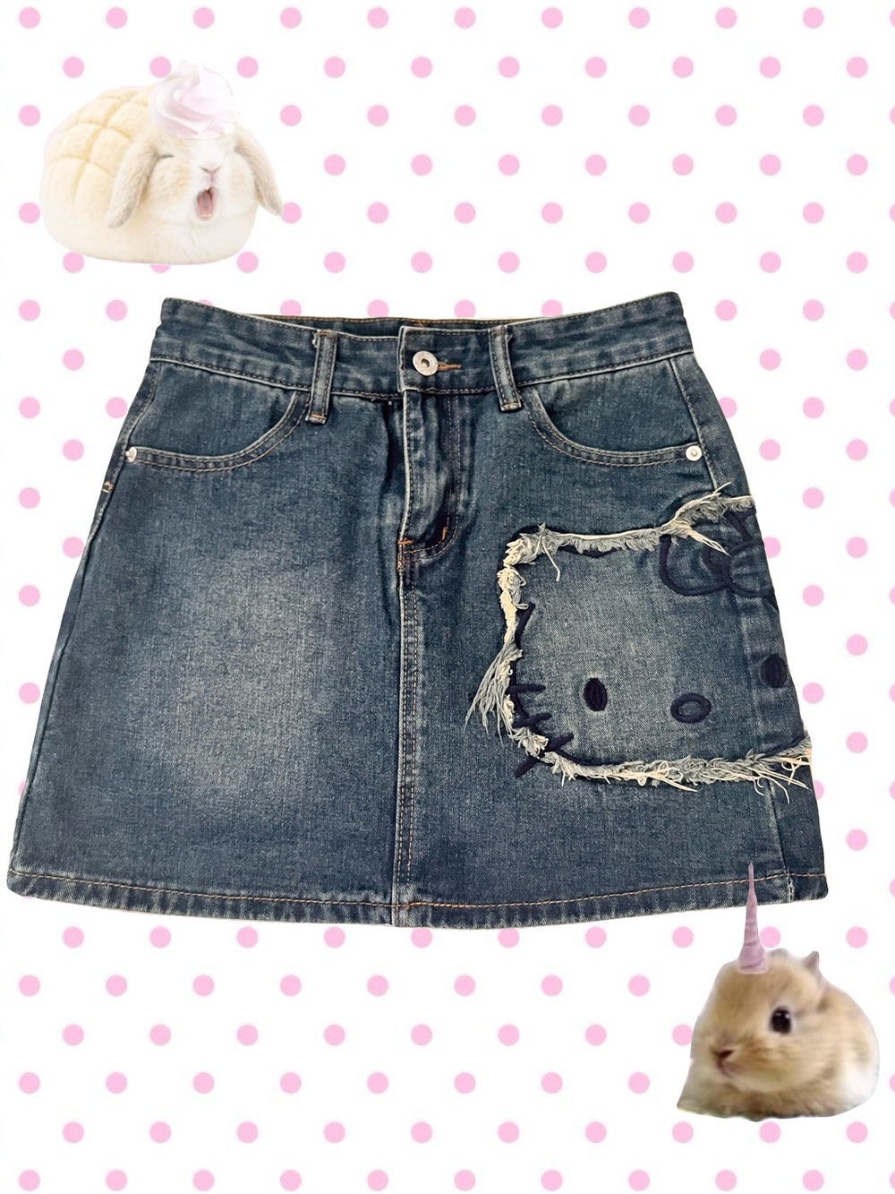Hello Kitty Denim Skort
